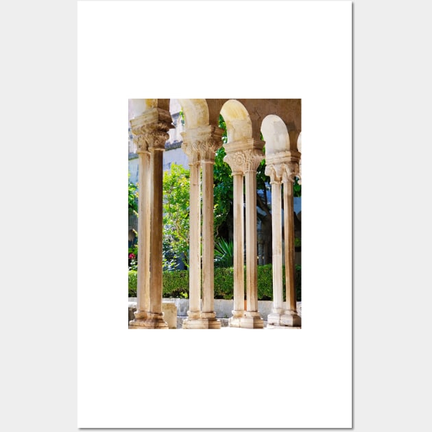 Four Monastic Columns, Dubrovnik Wall Art by BrianPShaw